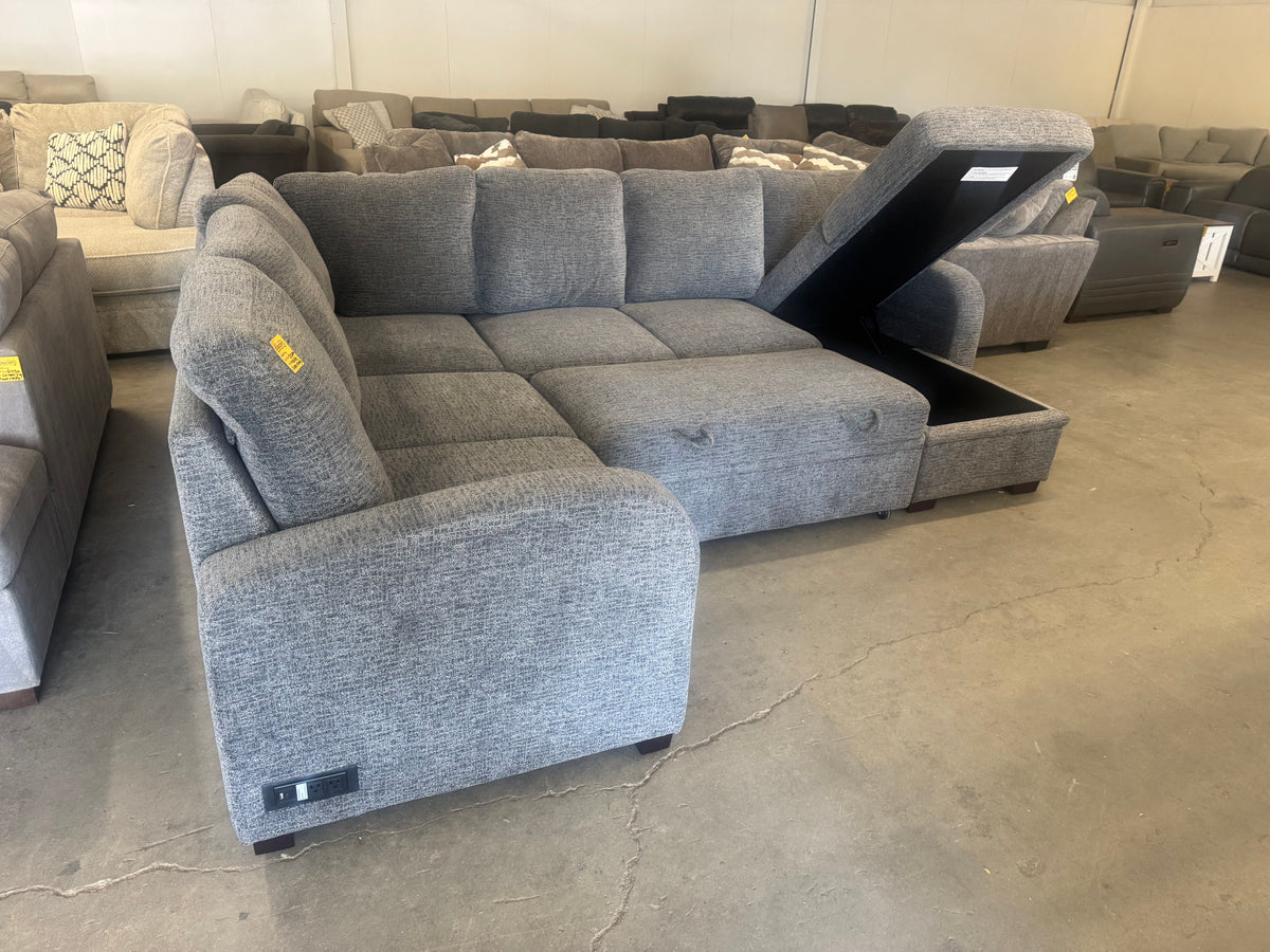 Gray Coddle Sleeper Sectional Sofa