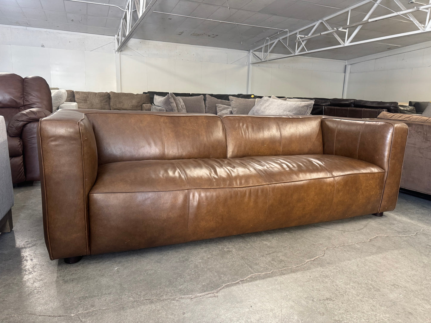 Abbyson Home Brady Top Grain Leather Sofa
