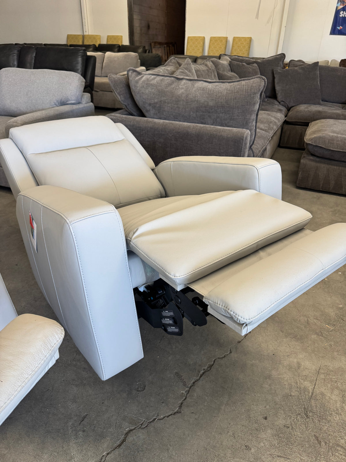 Simon Li Wren Leather Power Reclining Sofa & Zero Gravity Recliner