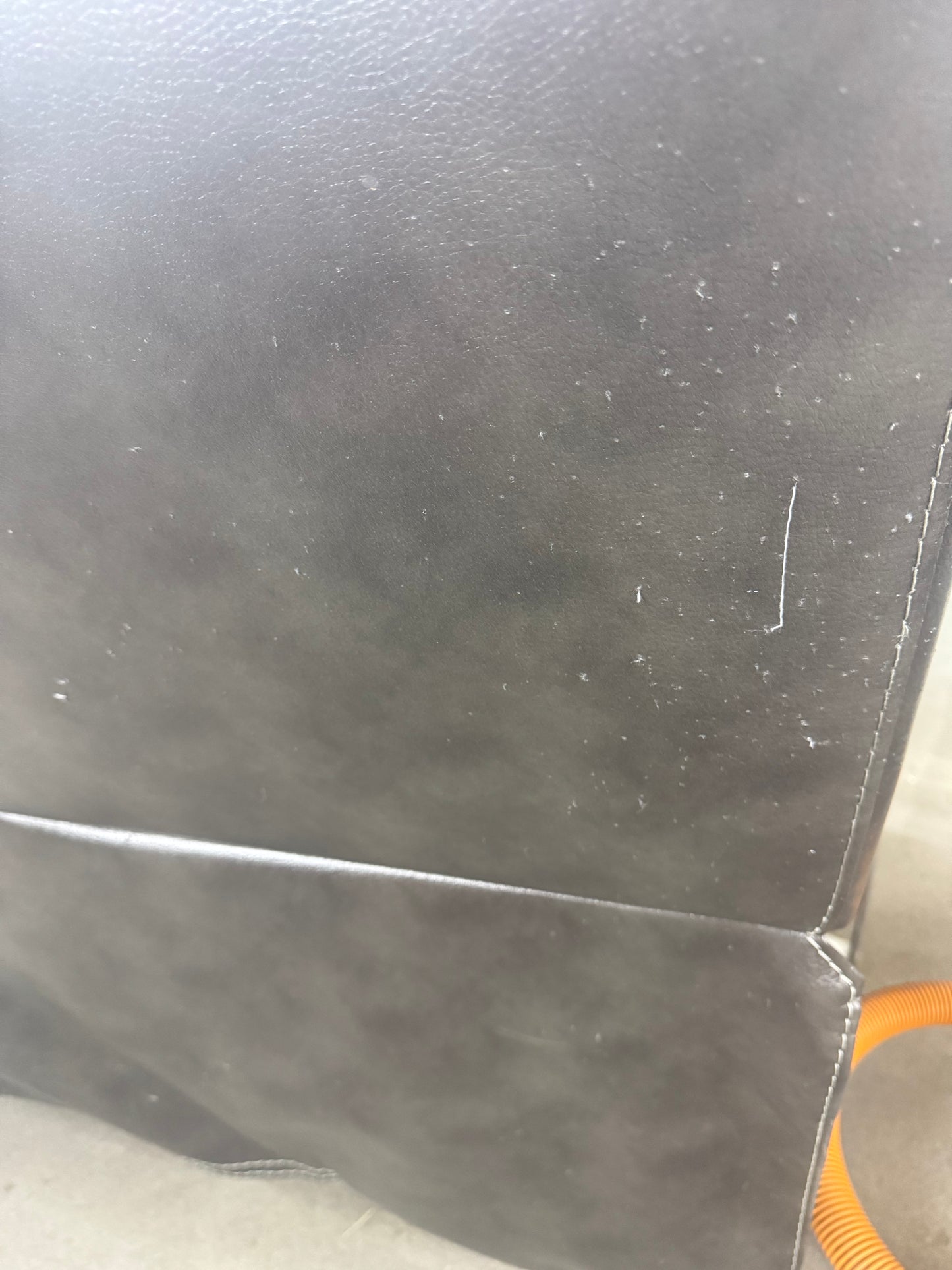 Charcoal Gray 5-Piece Modular Leather Sectional w/ Dual Manual Recliners