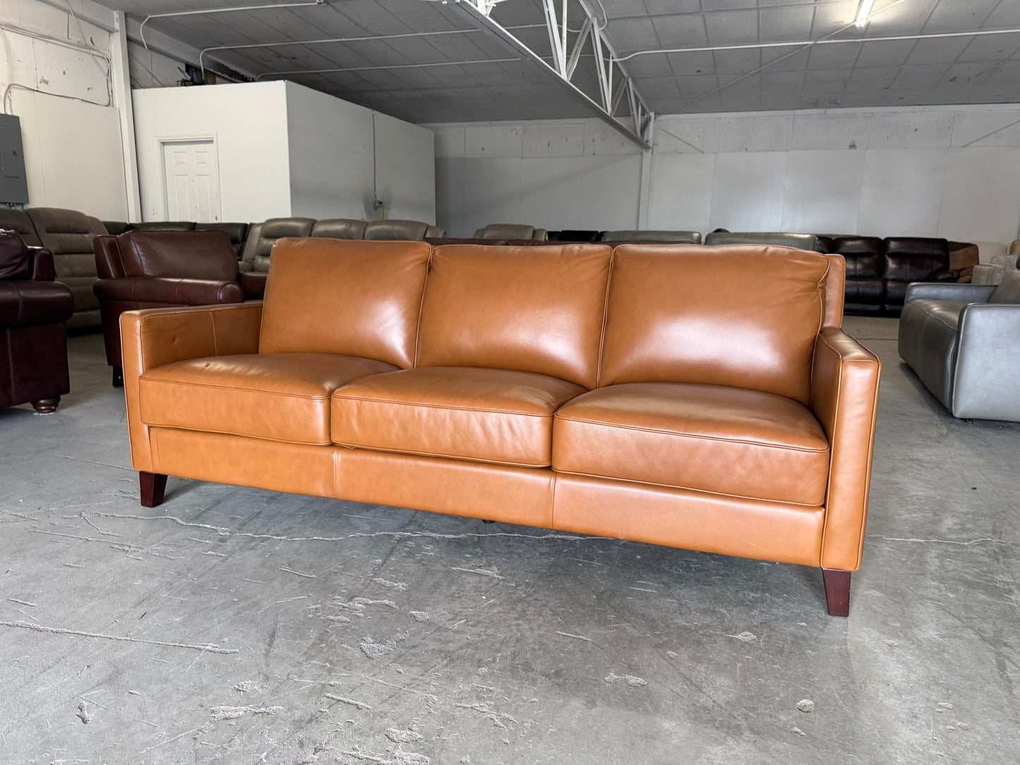 Like New West Park Leather Sofa