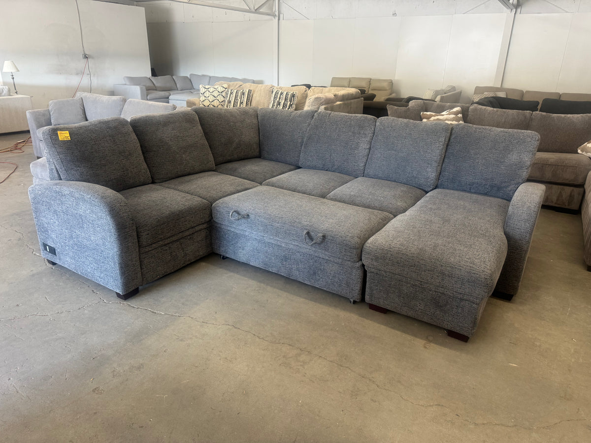 Gray Coddle Sleeper Sectional Sofa